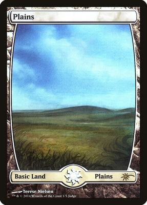 Plains - Full Art (1) card from Judge Promos