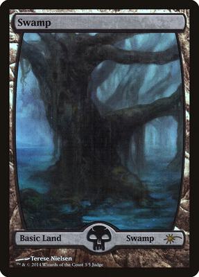 Swamp - Full Art (3) card from Judge Promos