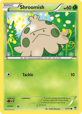 Shroomish card from XY - Furious Fists
