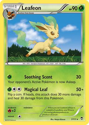 Leafeon card from XY - Furious Fists