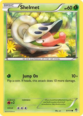 Shelmet card from XY - Furious Fists