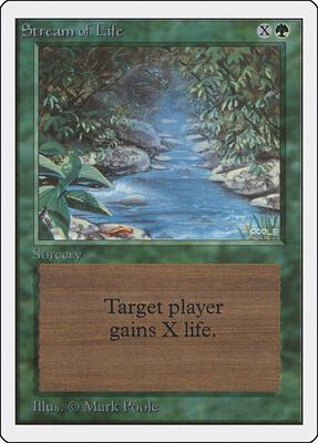 Stream of Life card from Unlimited Edition