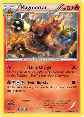 Magmortar card from XY - Furious Fists