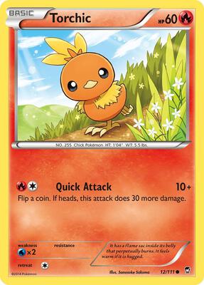 Torchic card from XY - Furious Fists