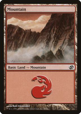 Mountain (59) card from Duel Decks: Jace vs. Chandra