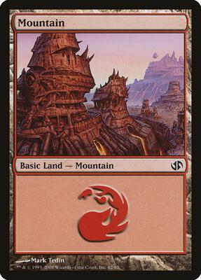 Mountain (62) card from Duel Decks: Jace vs. Chandra