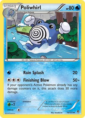 Poliwhirl card from XY - Furious Fists