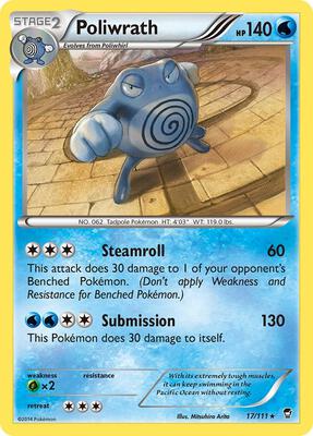 Poliwrath card from XY - Furious Fists