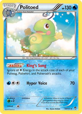 Politoed card from XY - Furious Fists