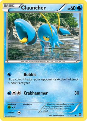 Clauncher card from XY - Furious Fists