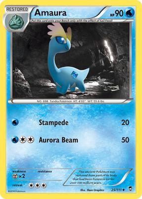 Amaura card from XY - Furious Fists