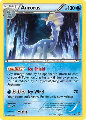Aurorus card from XY - Furious Fists