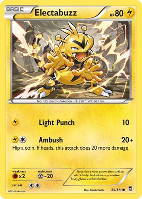 Electabuzz card from XY - Furious Fists