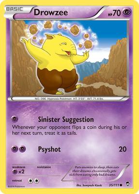 Drowzee card from XY - Furious Fists