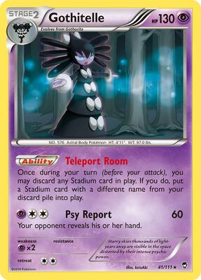 Gothitelle card from XY - Furious Fists