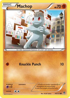 Machop card from XY - Furious Fists