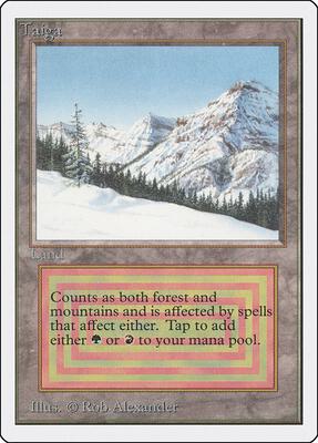Taiga card from Unlimited Edition