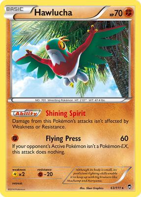 Hawlucha card from XY - Furious Fists