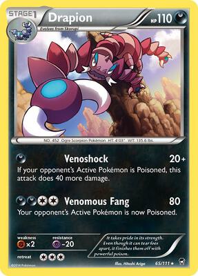 Drapion card from XY - Furious Fists