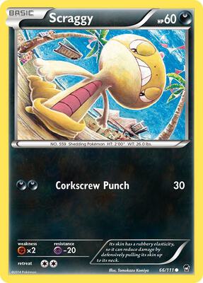Scraggy card from XY - Furious Fists
