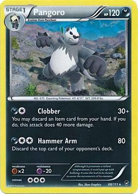 Pangoro - 68/111 (Cracked Ice Holo) card from Deck Exclusives