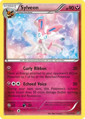 Sylveon card from XY - Furious Fists