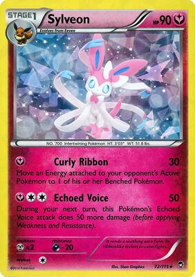 Sylveon - 72/111 (Cracked Ice Holo) card from Deck Exclusives
