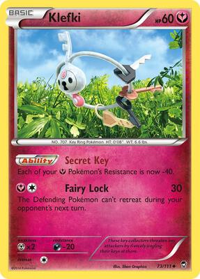 Klefki card from XY - Furious Fists