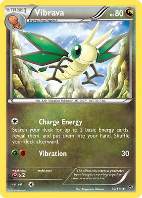 Vibrava card from XY - Furious Fists