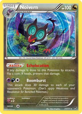 Noivern card from XY - Furious Fists
