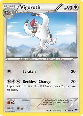 Vigoroth card from XY - Furious Fists