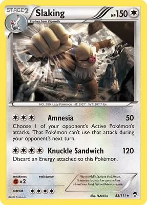 Slaking card from XY - Furious Fists
