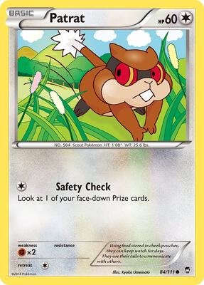 Patrat card from XY - Furious Fists