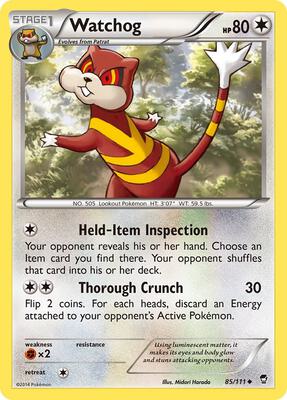 Watchog card from XY - Furious Fists