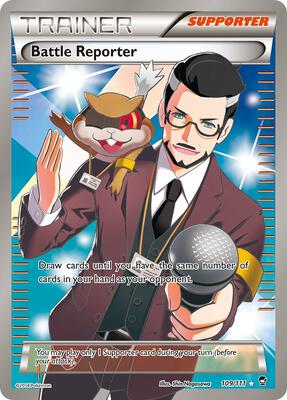 Battle Reporter (109 Full Art) card from XY - Furious Fists