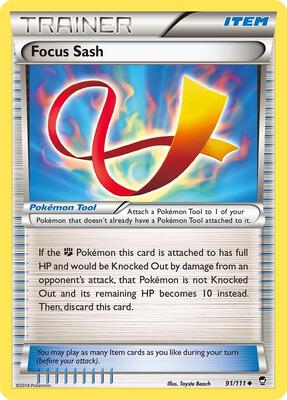Focus Sash card from XY - Furious Fists