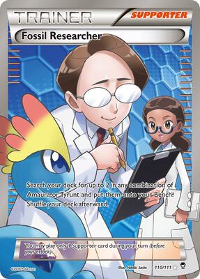 Fossil Researcher (110 Full Art) card from XY - Furious Fists