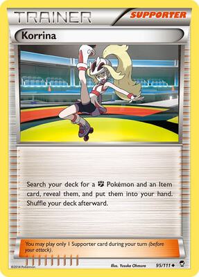 Korrina card from XY - Furious Fists