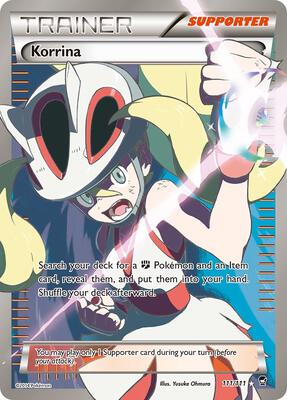 Korrina (111 Full Art) card from XY - Furious Fists
