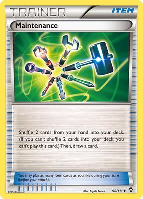 Maintenance card from XY - Furious Fists