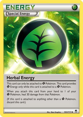 Herbal Energy card from XY - Furious Fists