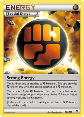 Strong Energy card from XY - Furious Fists