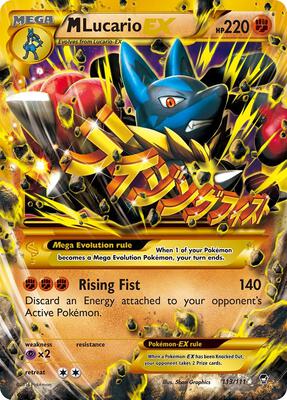 M Lucario EX (Secret) card from XY - Furious Fists