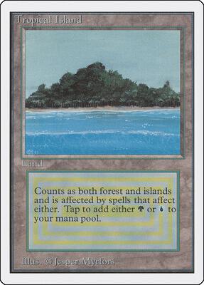Tropical Island card from Unlimited Edition