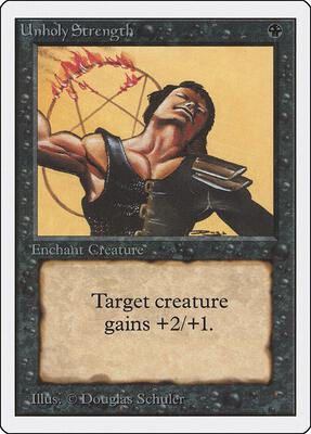 Unholy Strength card from Unlimited Edition