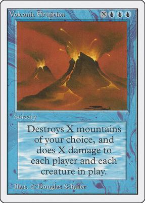 Volcanic Eruption card from Unlimited Edition