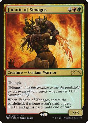 Fanatic of Xenagos card from FNM Promos