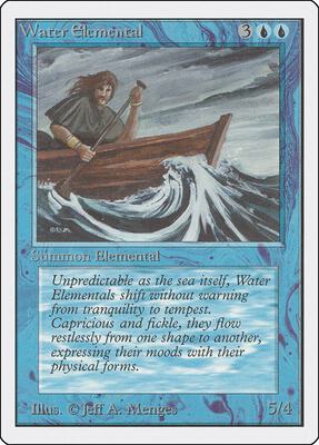 Water Elemental card from Unlimited Edition