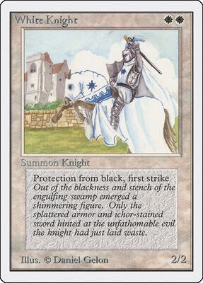 White Knight card from Unlimited Edition
