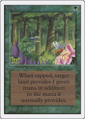 Wild Growth card from Unlimited Edition